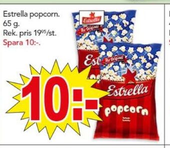 Bo Ohlsson Estrella popcorn erbjuda