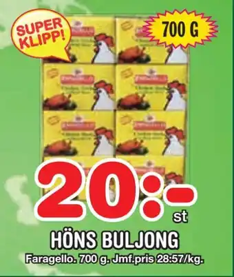 Nya Pulsen Höns buljong erbjuda