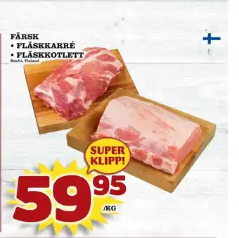 Nya Pulsen Färsk • fläskkarré • fläskkotlett erbjuda