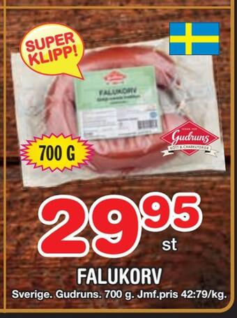 Nya Pulsen Falukorv erbjuda