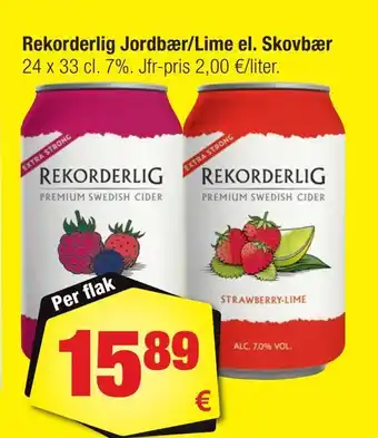 Calle Rekorderlig jordbær/lime el. skovbær erbjuda