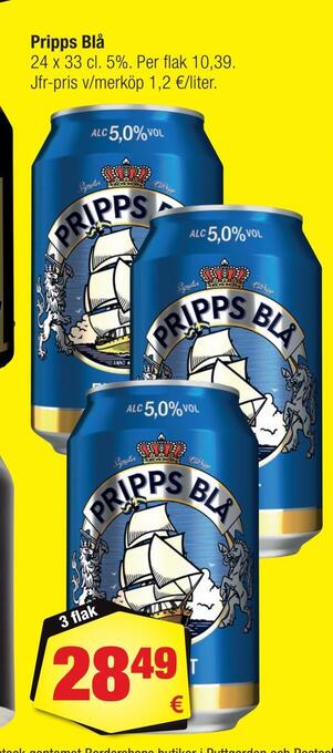 Calle Pripps blå erbjuda