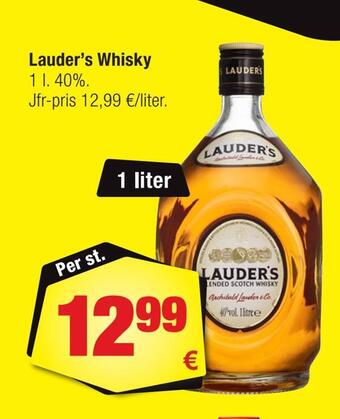 Calle Lauder's whisky erbjuda