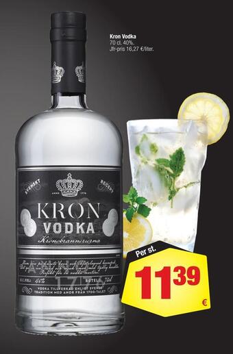 Calle Kron vodka erbjuda