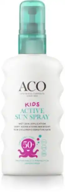 LloydsApotek Aco kids active sun spray spf 50+, 175 ml erbjuda