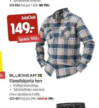 Jula Flanellskjorta herr erbjuda