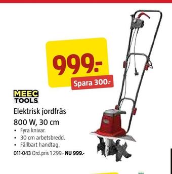 Jula Elektrisk jordfräs 800 w, 30 cm erbjuda
