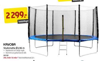 Jula Studsmatta ø3,96 m erbjuda