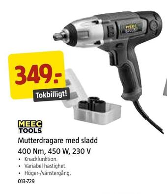 Mutterdragare med sladd 400 nm, 450 w, 230 v