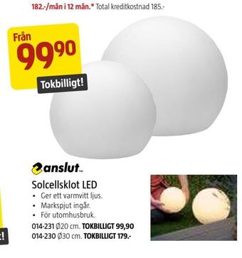 Jula Solcellsklot led erbjuda