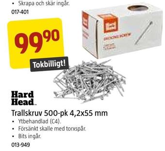Jula Trallskruv 500-pk 4,2x55 mm erbjuda