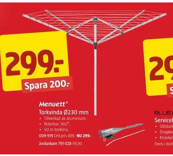Jula Torkvinda ø230 mm erbjuda