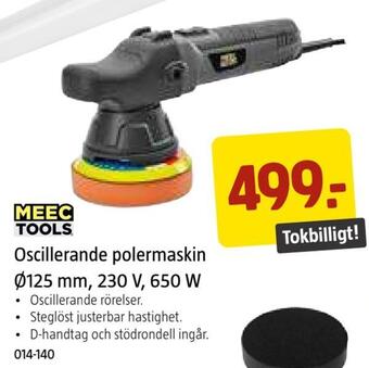 Jula Oscillerande polermaskin ø125 mm, 230 v, 650 w erbjuda