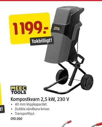Jula Kompostkvarn 2,5 kw, 230 v erbjuda