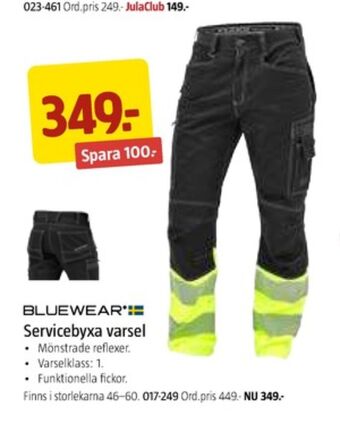 Jula Bluewear arbetsbyxor erbjuda