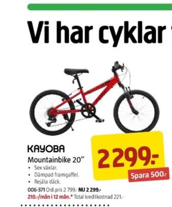 Jula Kayoba elcykel erbjuda