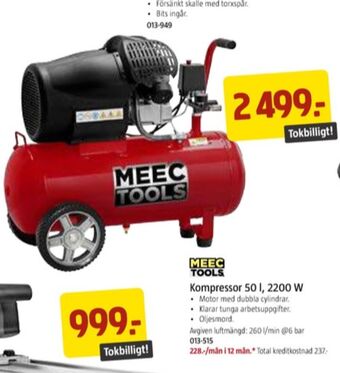 Jula Meec tools kompressor erbjuda