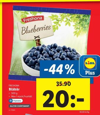 Lidl Blåbär erbjuda