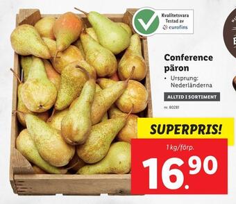 Lidl Conference päron erbjuda
