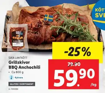 Lidl Grillskivor bbq anchochili erbjuda