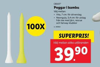 Lidl Peggar i bambu erbjuda