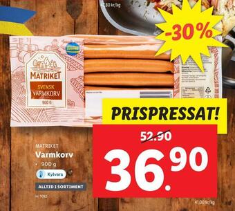 Lidl Varmkorv erbjuda