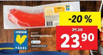 Lidl Kycklingstekkorv erbjuda