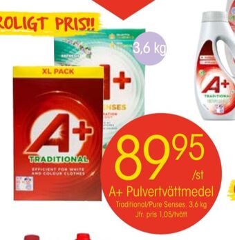 EKO A+ tvättmedel pulver erbjuda