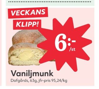 Hemköp Dafgårds butiksbakat kaffebröd erbjuda