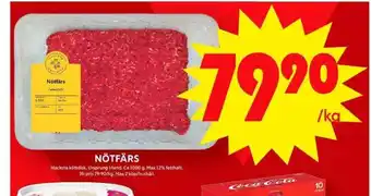 ICA Maxi Hacksta nötfärs erbjuda