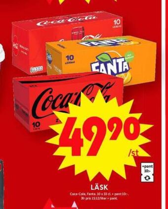ICA Maxi Coca cola läskedryck erbjuda