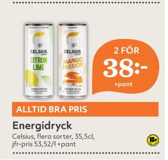 Mango passion energidryck