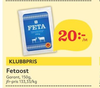 Hemköp Garant fetaost erbjuda