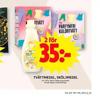ICA Maxi Ica tvättmedel pulver erbjuda