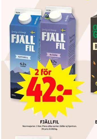 ICA Maxi Fjällfil filmjölk erbjuda