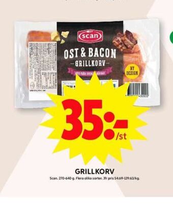 ICA Maxi Scan grillkorv erbjuda