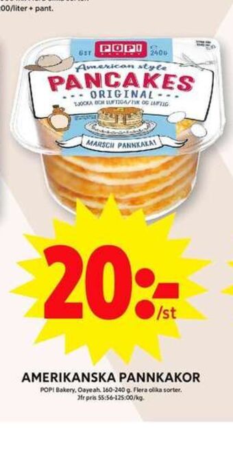 ICA Maxi Pop pannkakor erbjuda