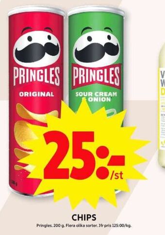 ICA Maxi Pringles chips erbjuda