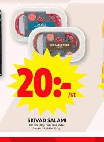 ICA Maxi Gøl salami erbjuda