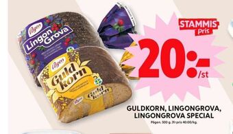 ICA Maxi Guldkorn rågbröd erbjuda