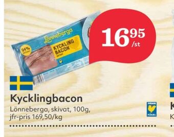 Hemköp Lönneberga kycklingbaconskivar erbjuda