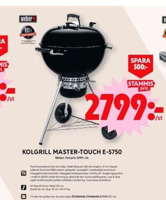 ICA Maxi Weber klotgrill erbjuda