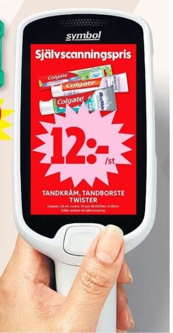 ICA Maxi Colgate tandkräm erbjuda