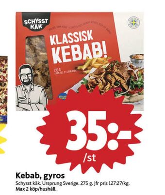 ICA Nära Schysst käk kebab erbjuda