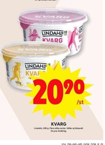 ICA Maxi Lindahls kvarg erbjuda