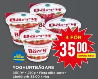 Willys Bärry yoghurt erbjuda