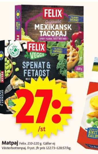 ICA Supermarket Felix matpajer erbjuda