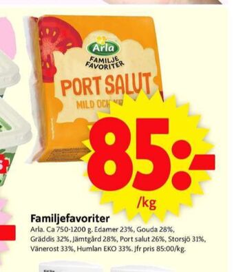 ICA Supermarket Arla edamer erbjuda