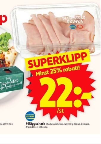 ICA Supermarket Charkuterifabriken skinka erbjuda