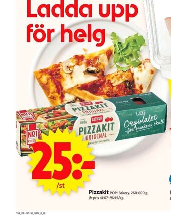 ICA Supermarket Pop pizza kit erbjuda